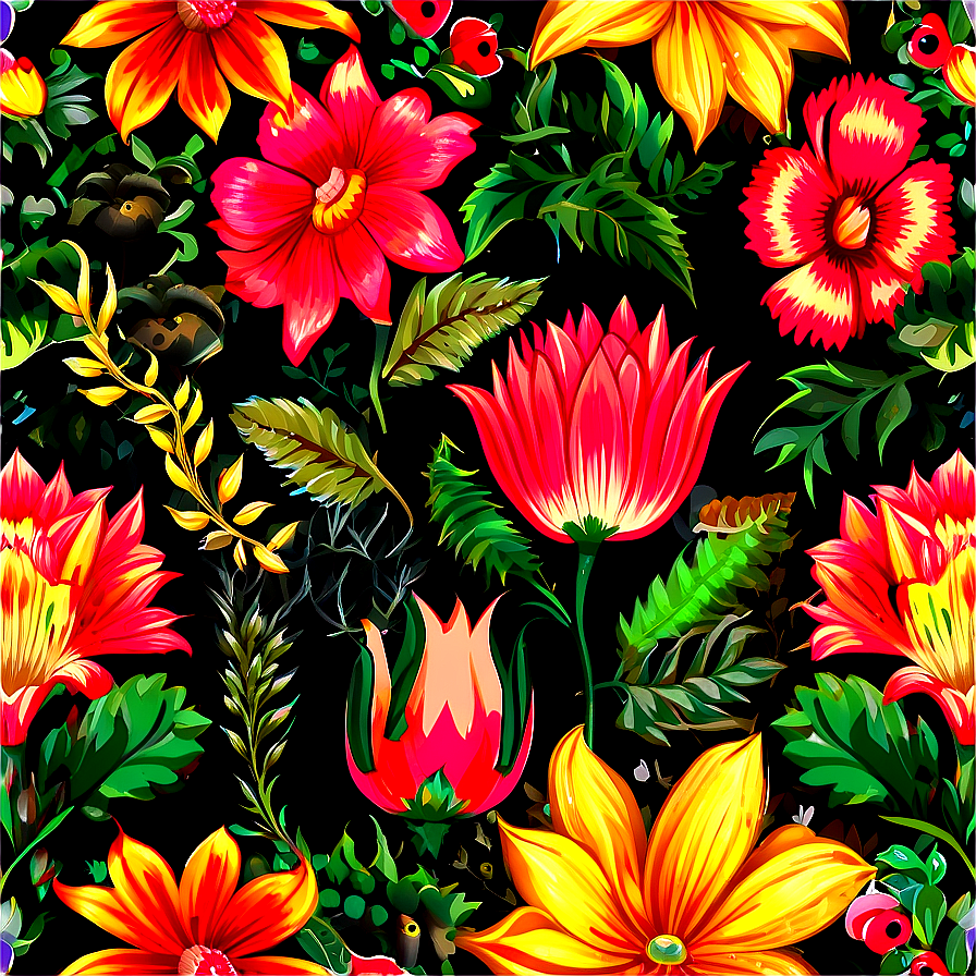 Flower Pattern B PNG