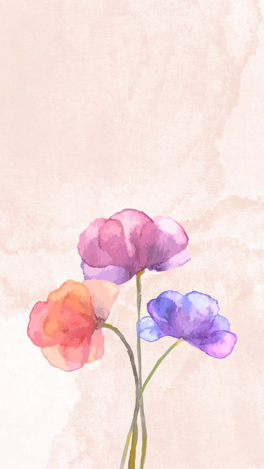 Blooming Flowers Mobile Background