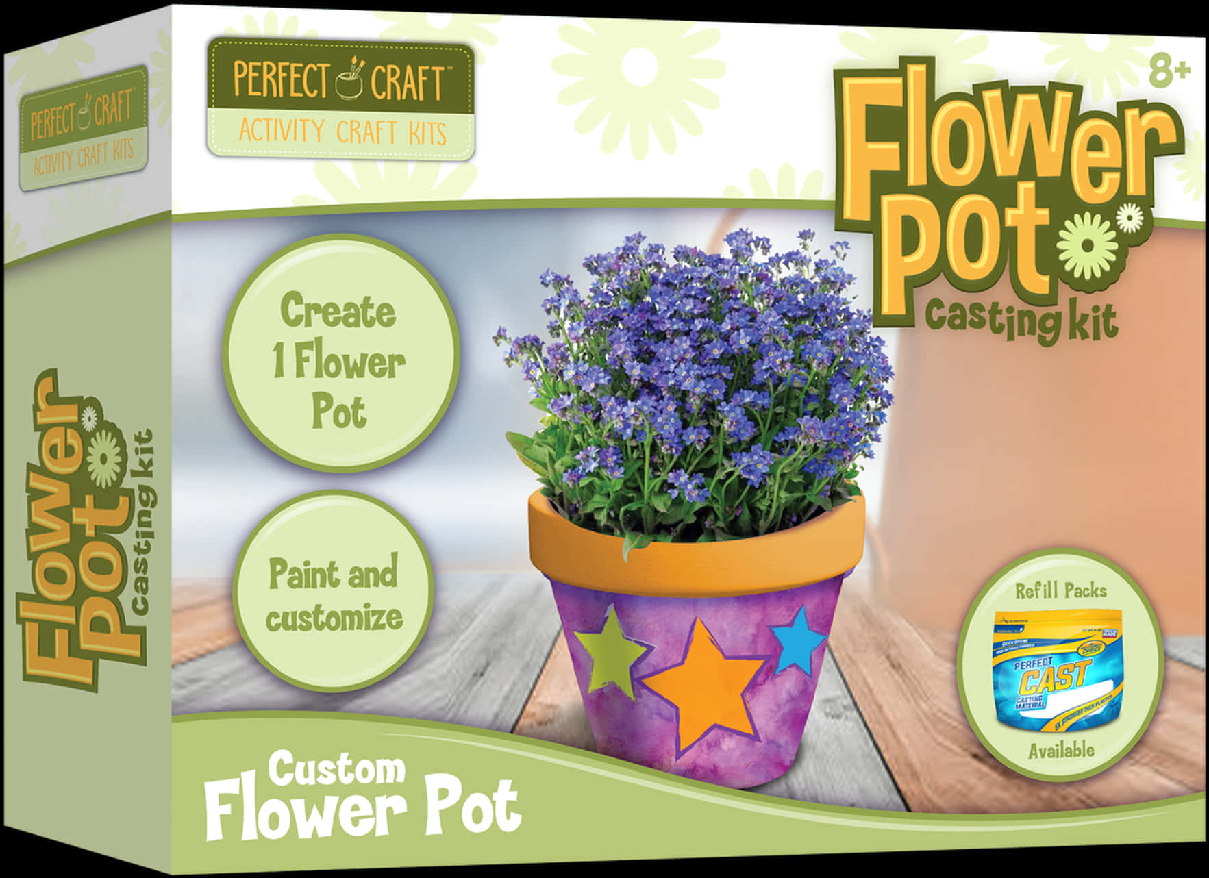 Flower Pot Casting Kit Packaging PNG