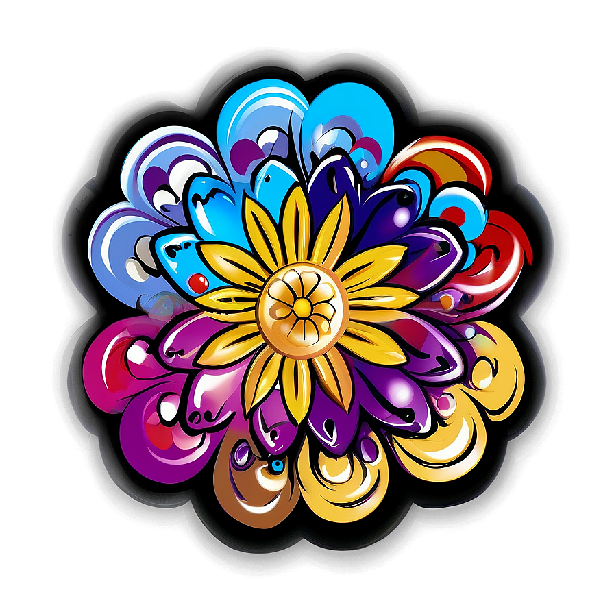 Download Flower Power Hippie Symbol Png 06202024