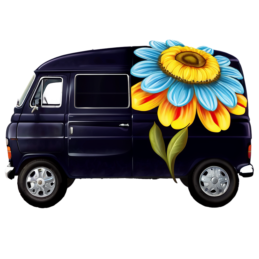 Flower Power Van Png 06202024 PNG