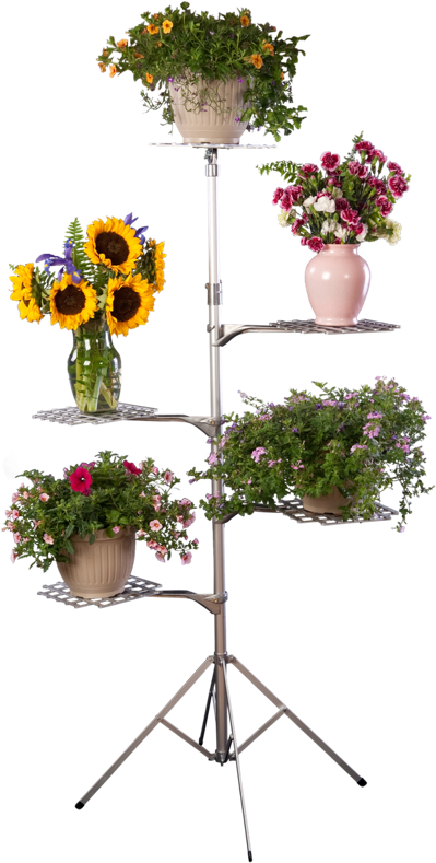 Flower Stand Display Multi Level PNG