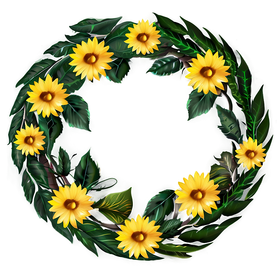 Flower Wreath Transparent Png Cpj90 PNG