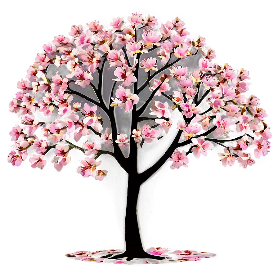 Flowering Tree Elevation Png Bhp63 PNG
