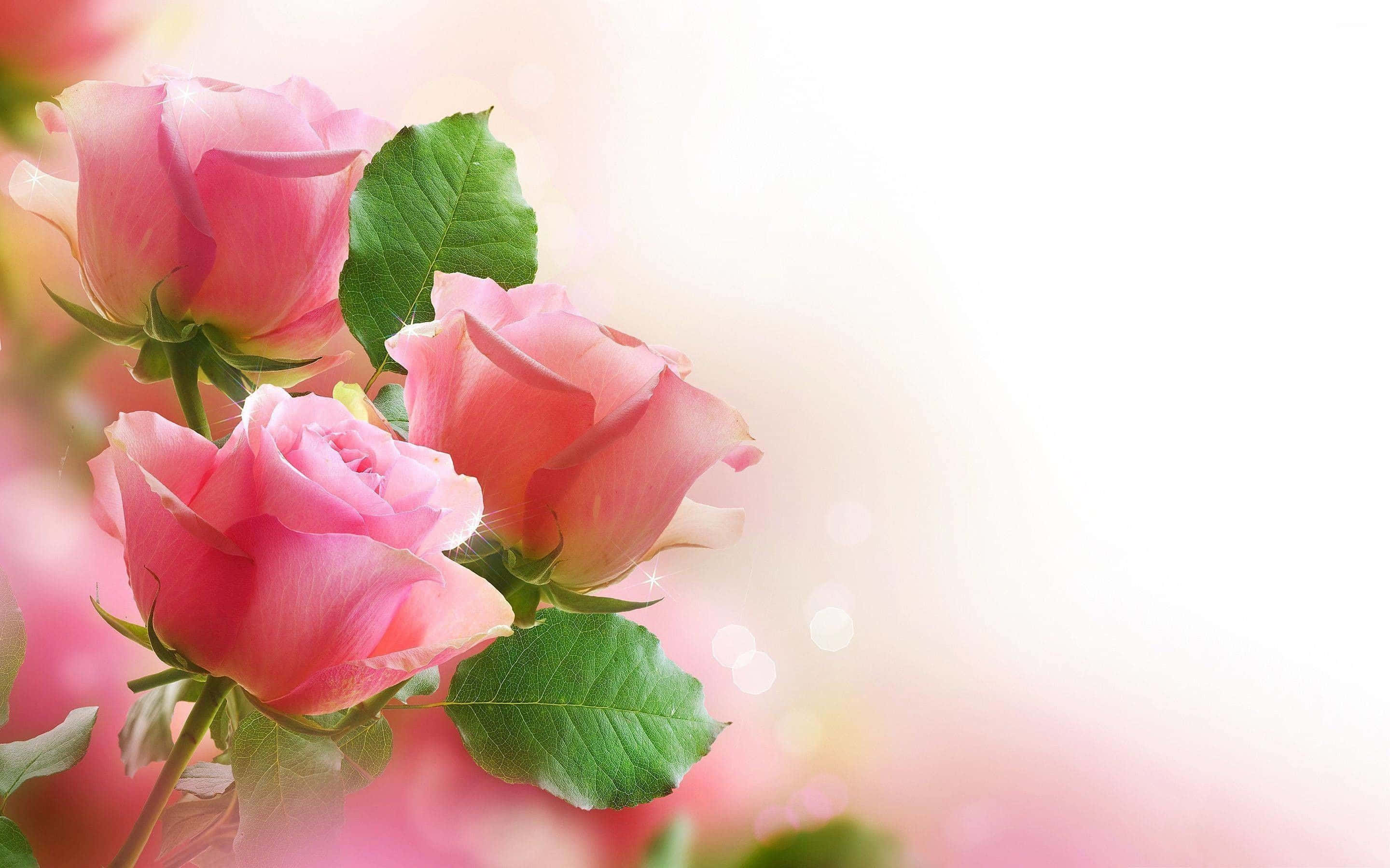 pink roses on a pink background