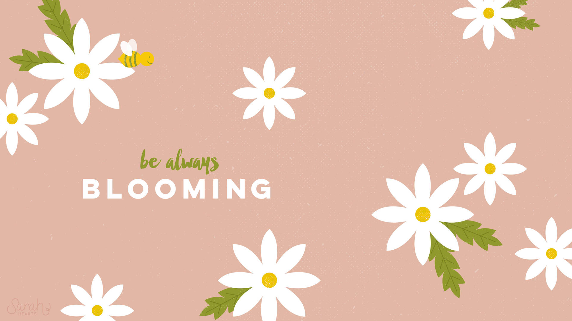 April brings with its fields of blooming flowers Wallpaper