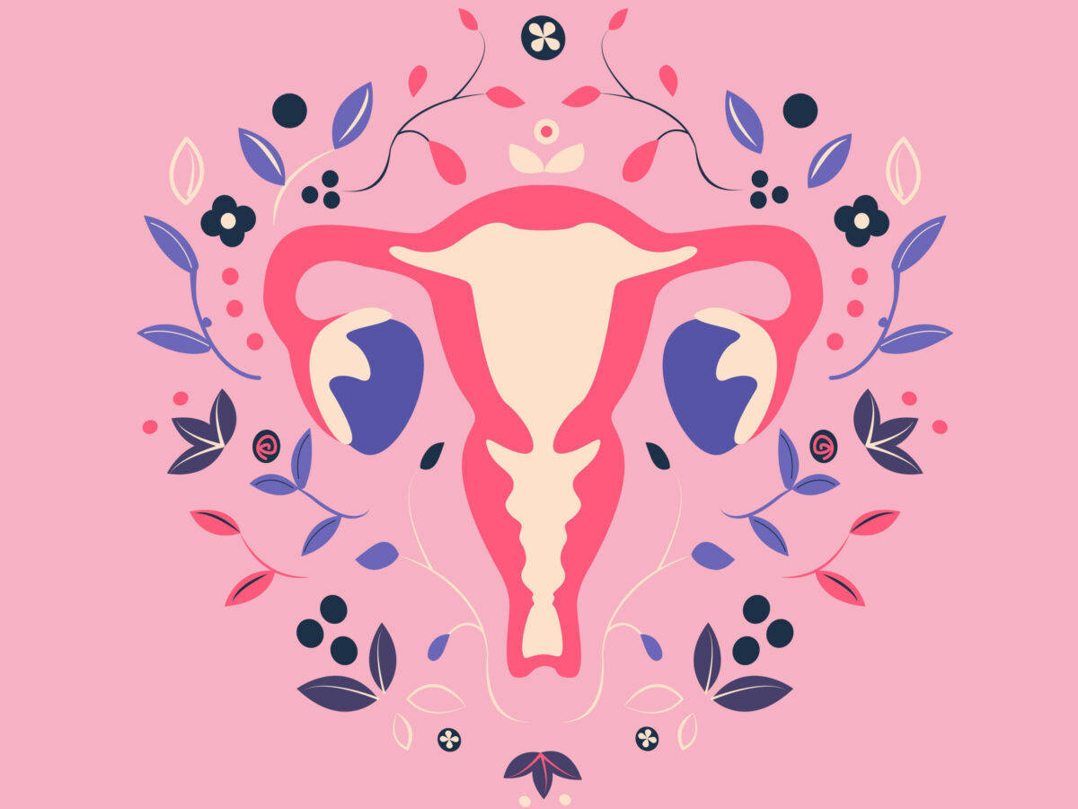 Flowery Uterus Menopause Image Wallpaper