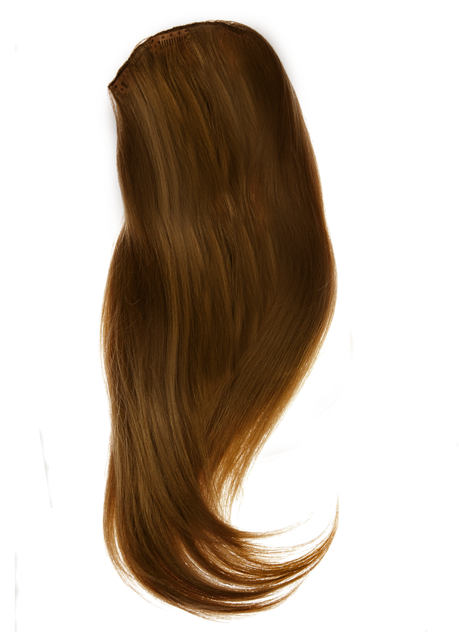 Flowing Brown Hair Illustration PNG