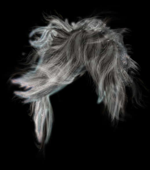 Flowing Mane Artistic Representation PNG