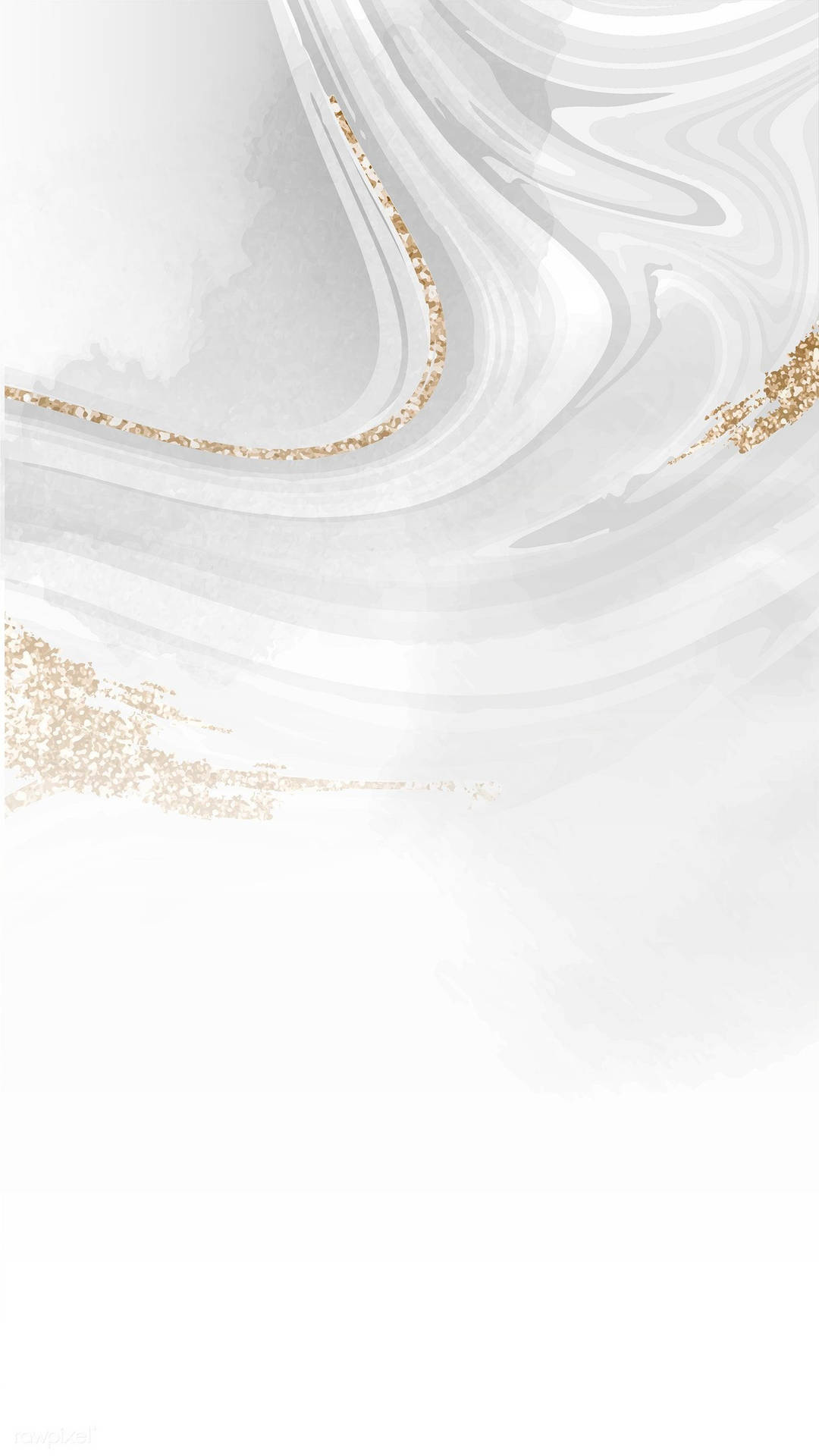 Flowing White And Gold Background Wallpaper