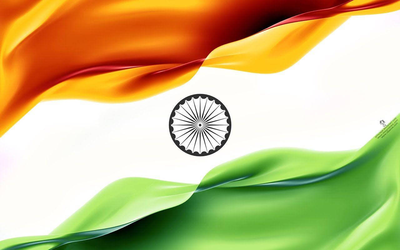 Flowy Indian Flag Hd Wallpaper
