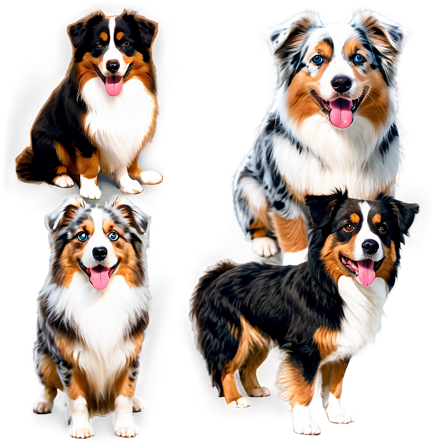 Fluffy Australian Shepherd Png 55 PNG