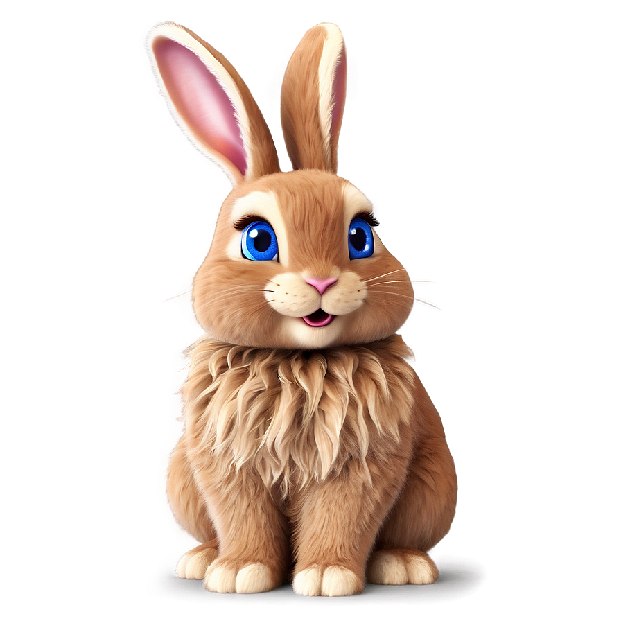 Fluffy Bunny Cartoon Png 92 PNG