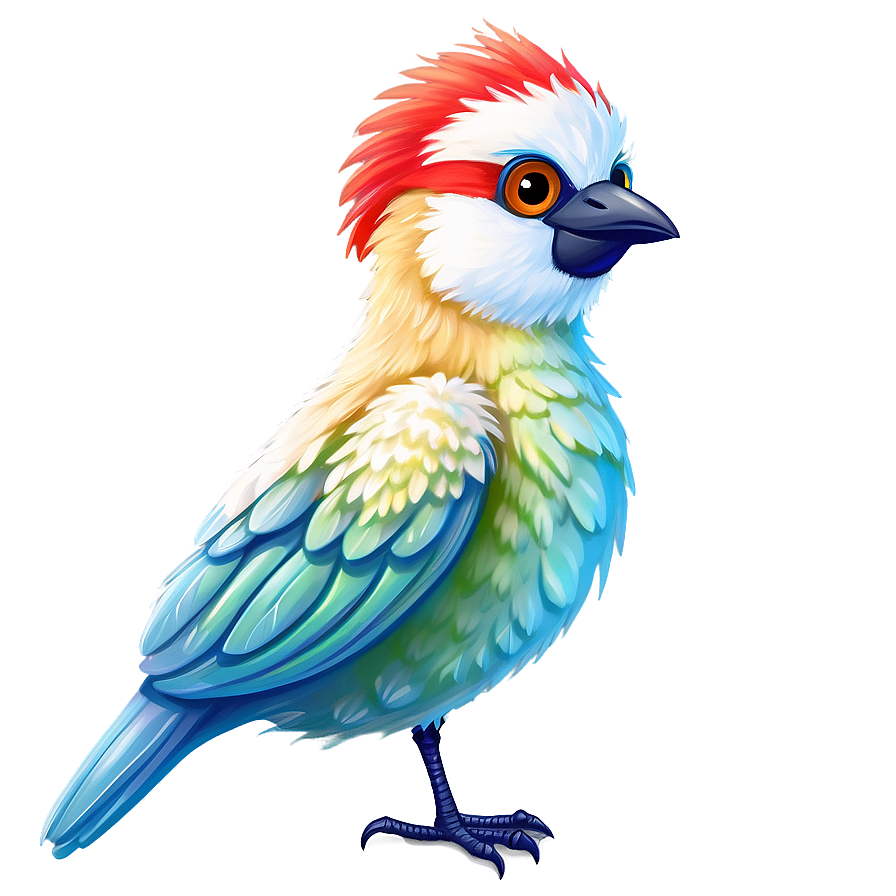 Fluffy Cartoon Bird Png 42 PNG