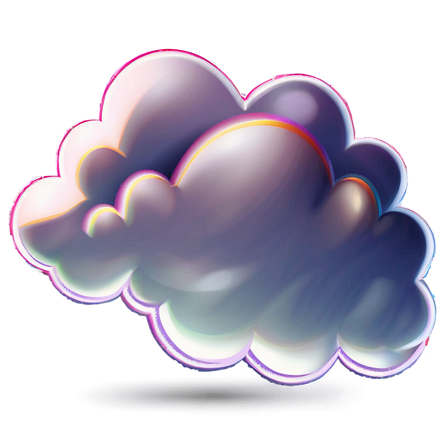 Fluffy Cartoon Cloud Png 05252024 PNG