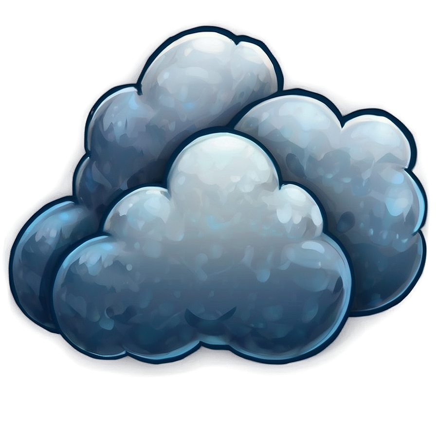 Fluffy Cartoon Cloud Png Emf76 PNG