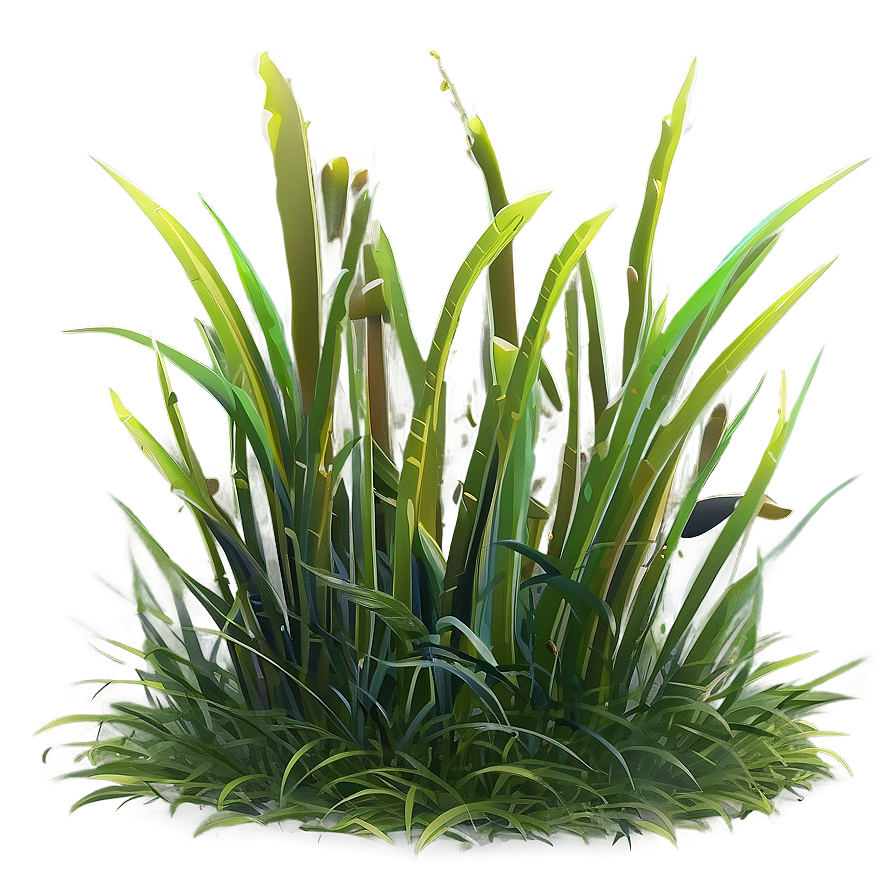 Fluffy Cartoon Grass Png 06122024 PNG