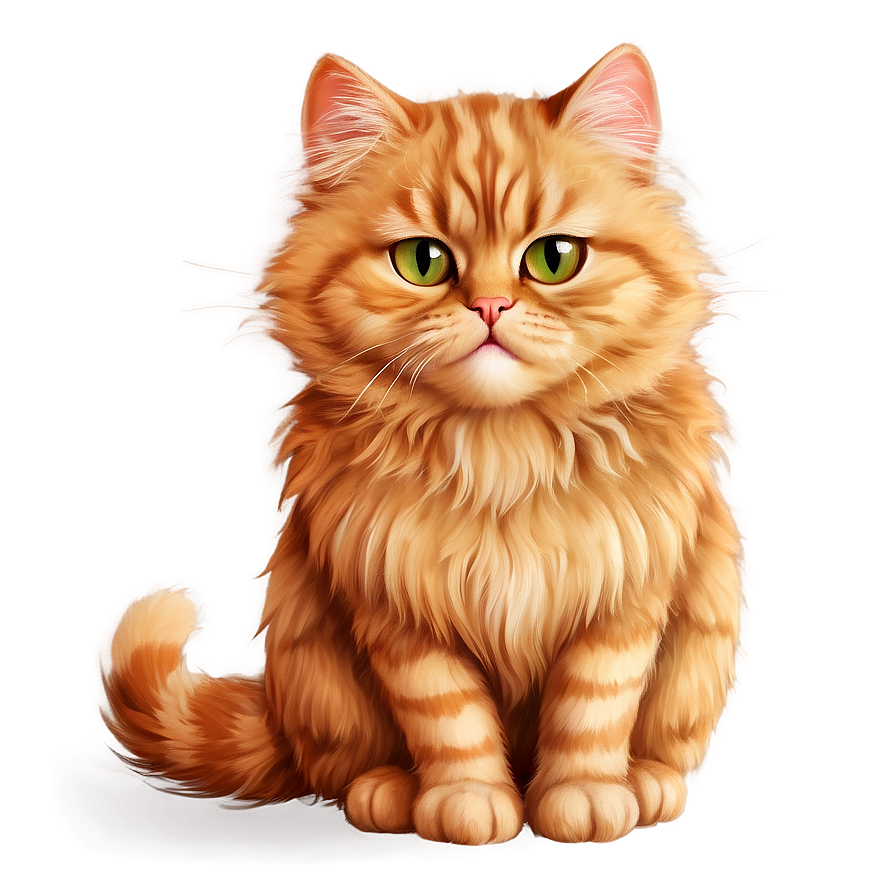 Fluffy Cat Drawing Png Eqj PNG