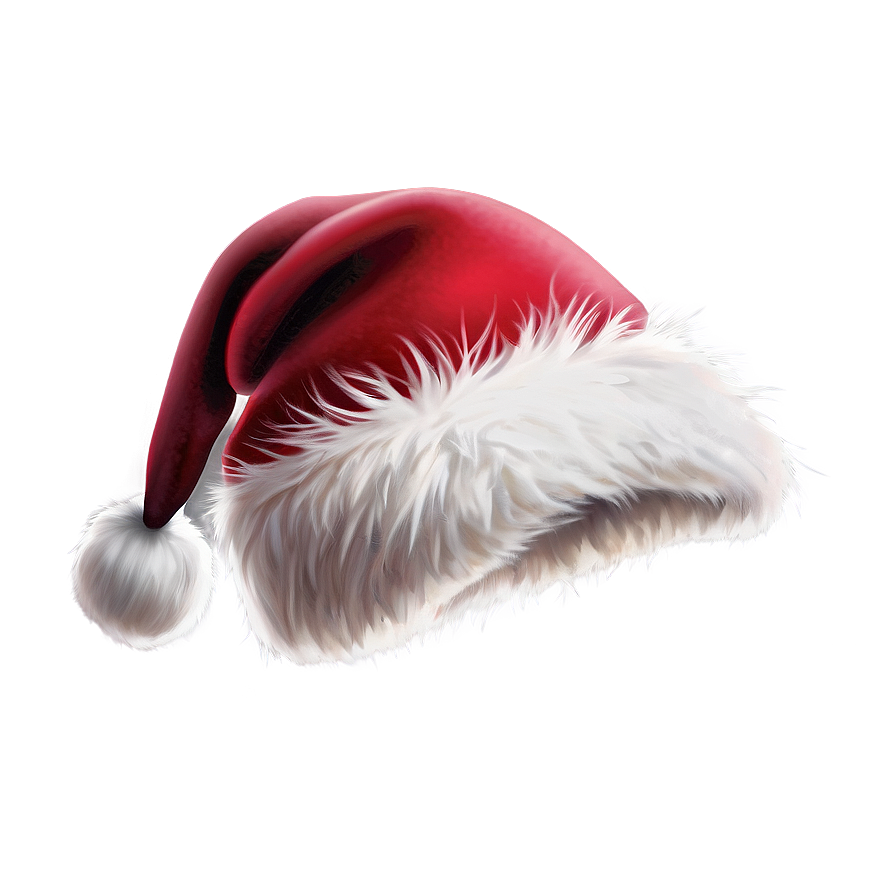 Fluffy Christmas Hat Png 04292024 PNG