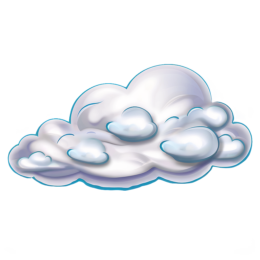 Fluffy Cloud Illustration Png 32 PNG