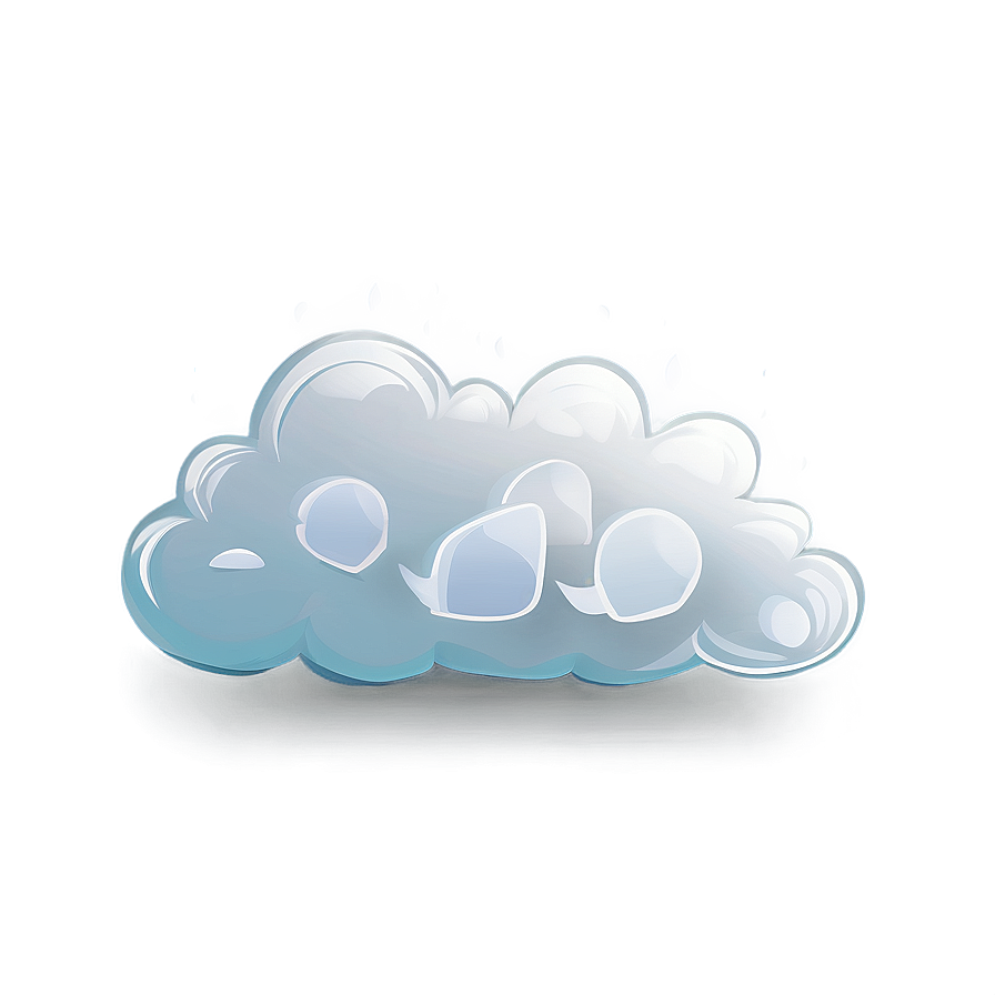 Fluffy Cloud Vector Design Png 06262024 PNG
