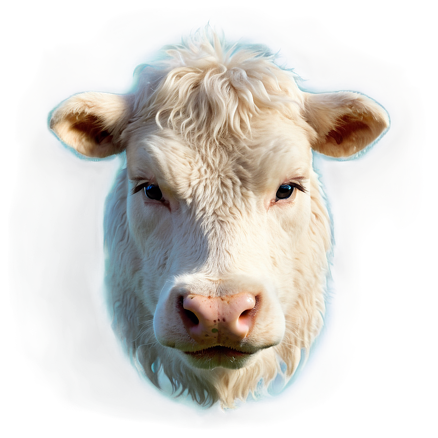 Fluffy Cow Face Png Luo PNG