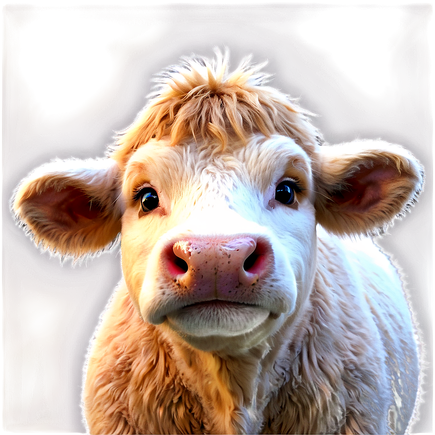 Fluffy Cow Face Png Wbe56 PNG