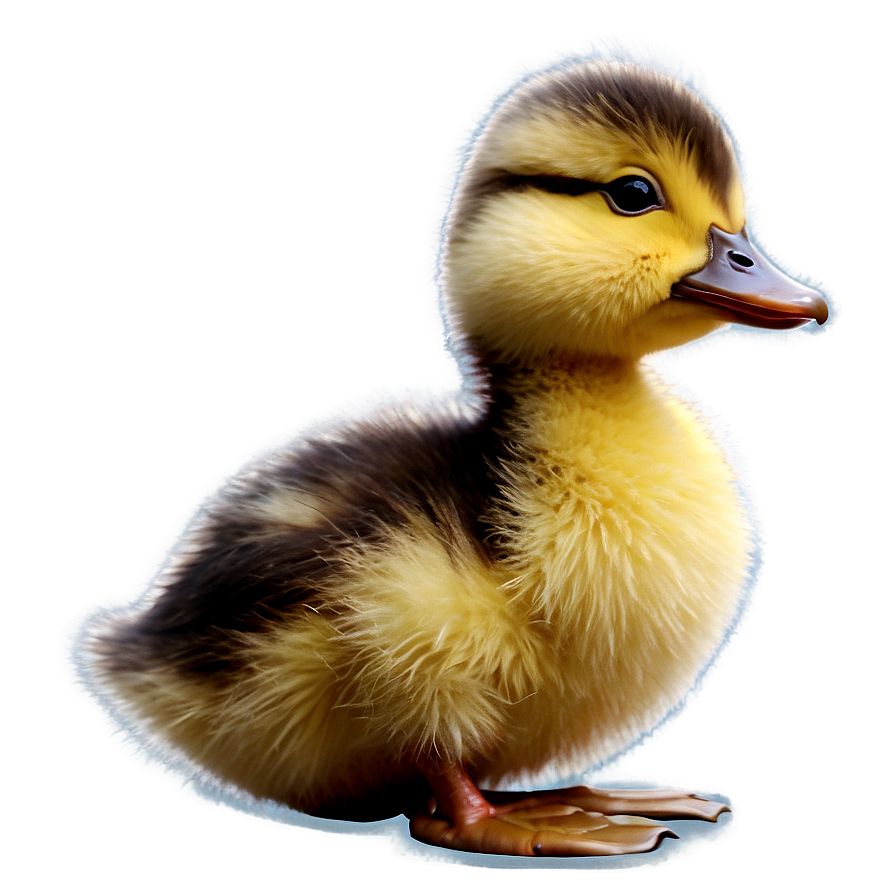 Fluffy Duck Chick Png 05032024 PNG