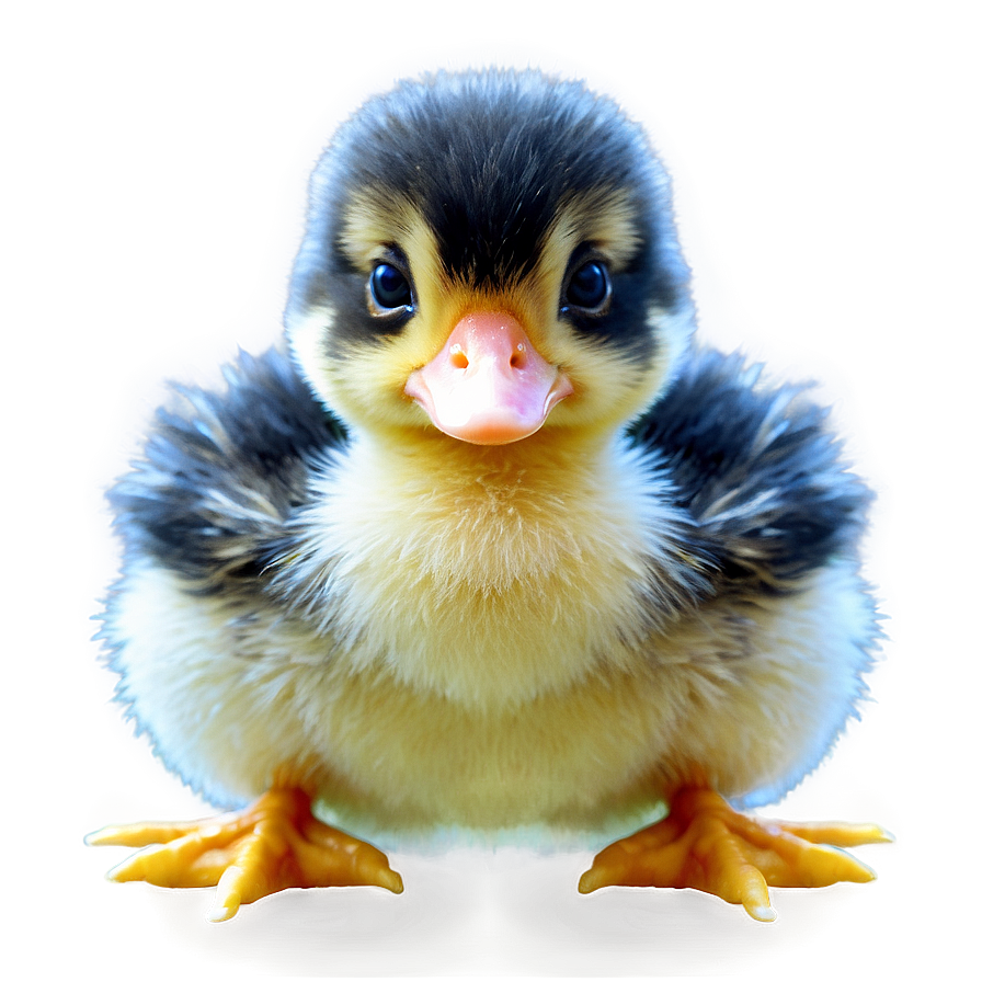 Fluffy Duck Chick Png 05032024 PNG