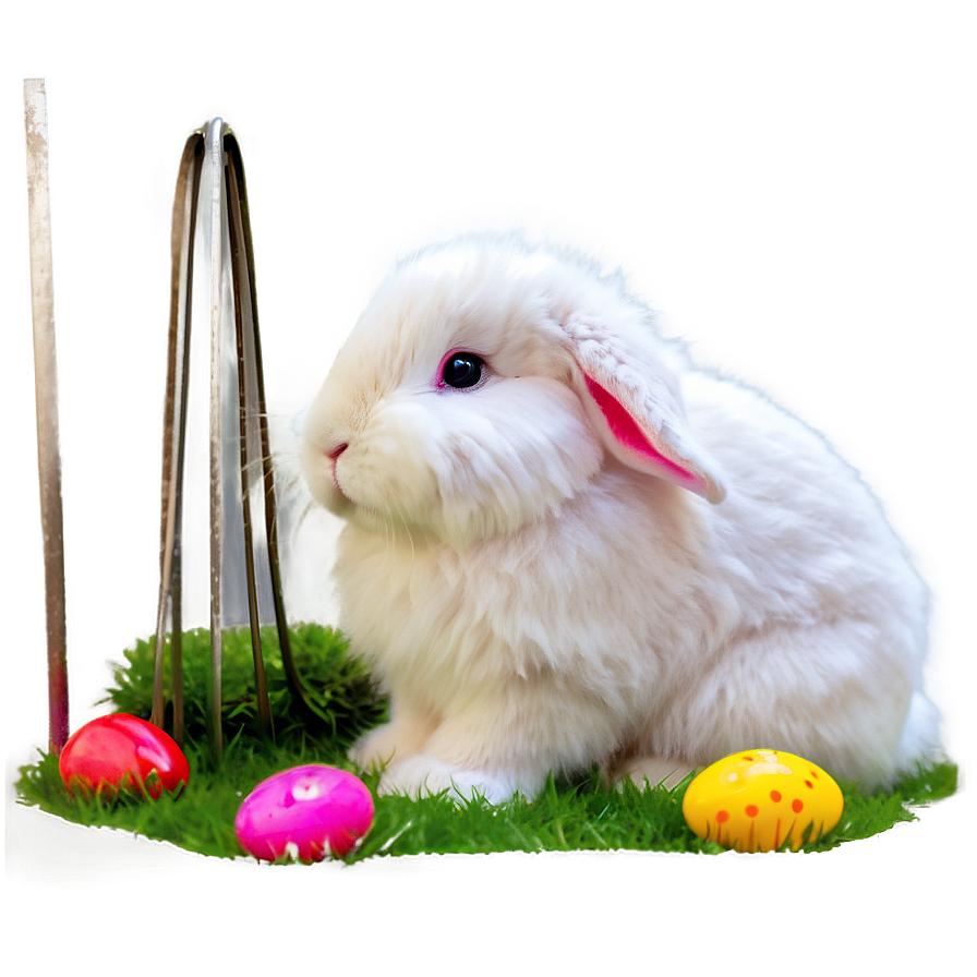 Fluffy Easter Bunny Png Kmj PNG