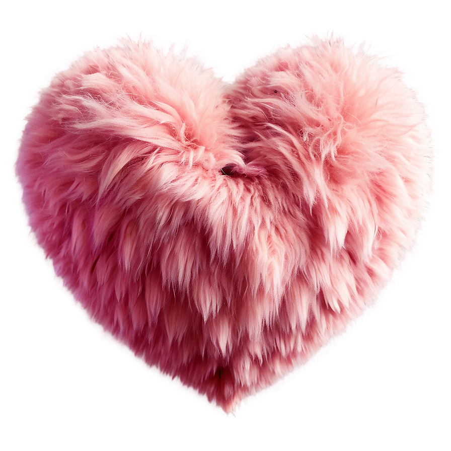 Fluffy Heart Emoji Png Design 4 PNG