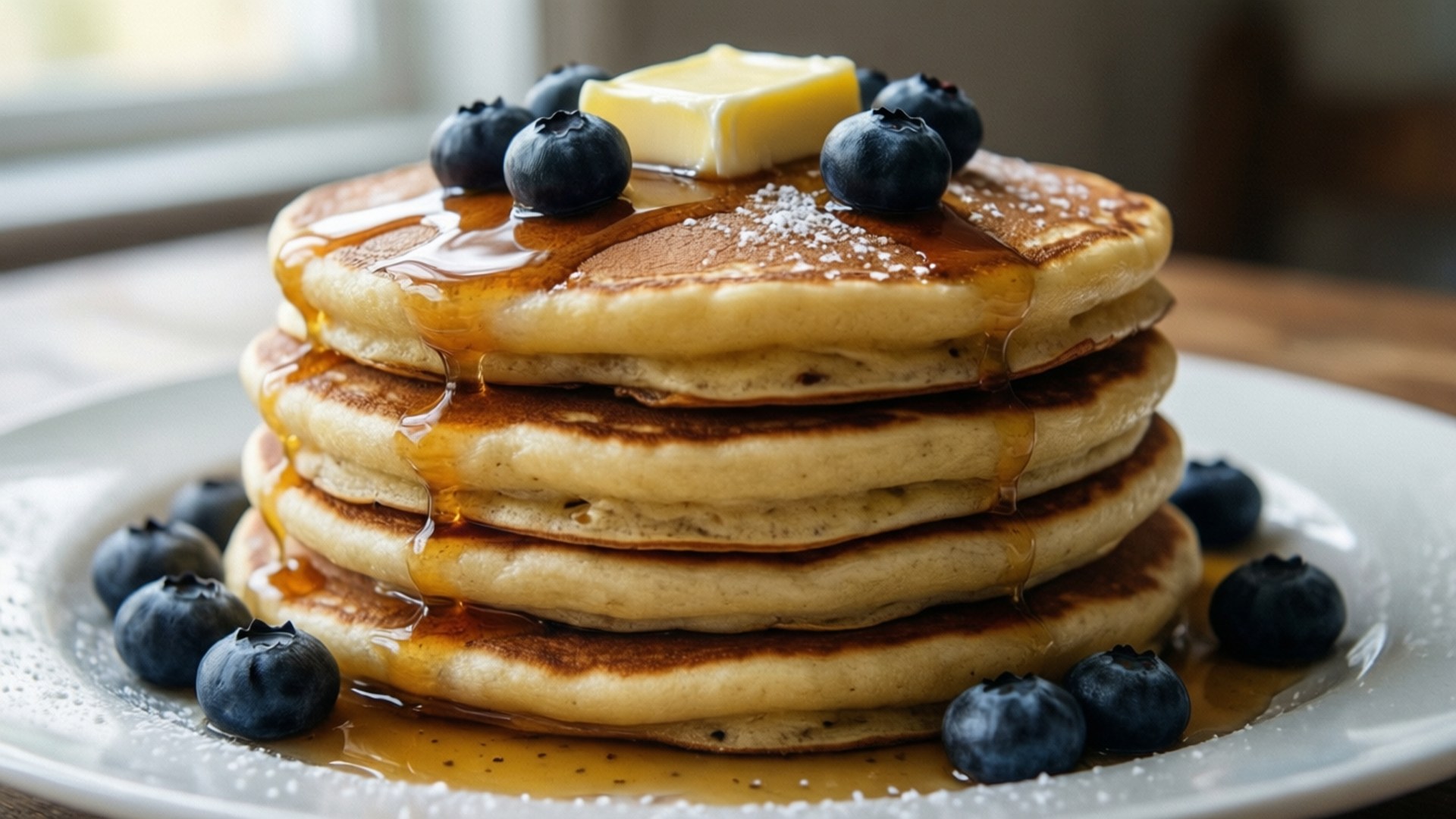 Fluffig Pannkaka Stack Bakgrundsbilder
