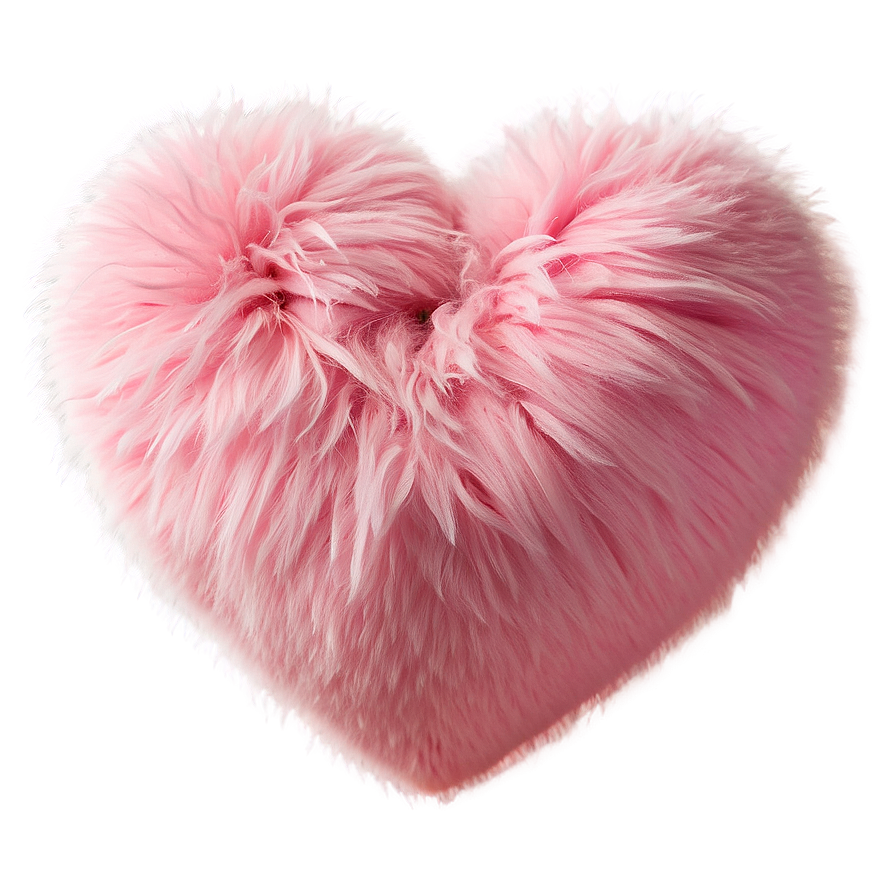 Fluffy Pink Heart Emoji Png Toj PNG