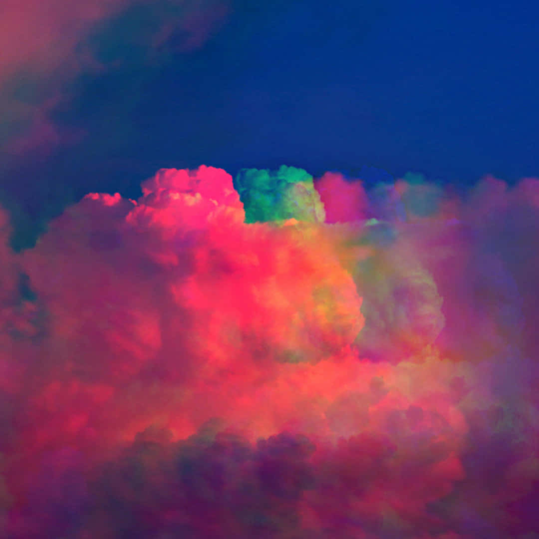 Fluffy Pink Trippy Aesthetic Cloud Wallpaper