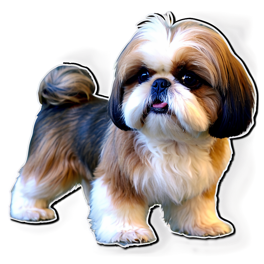 Fluffy Shih Tzu Coat Png 06242024 PNG