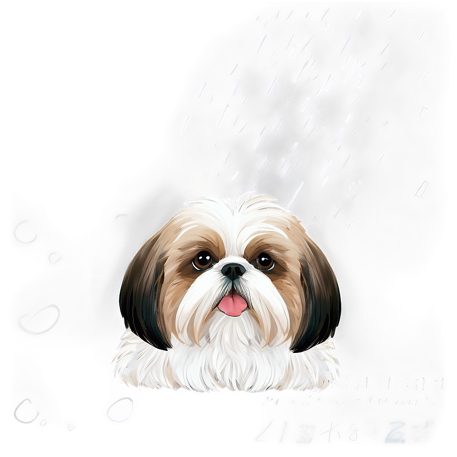 Fluffy Shih Tzu Coat Png Nmh PNG