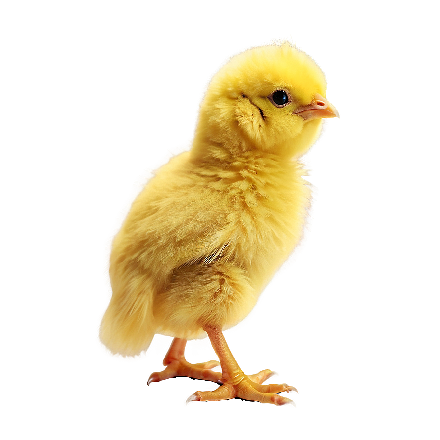 Fluffy Yellow Chick Png 05242024 PNG