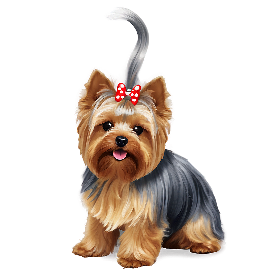 Fluffy Yorkie Pet Png Ogm29 PNG