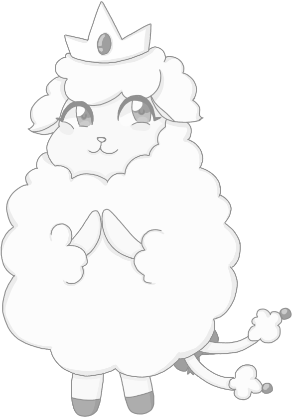 Fluffy_ Animated_ Sheep_ Character PNG
