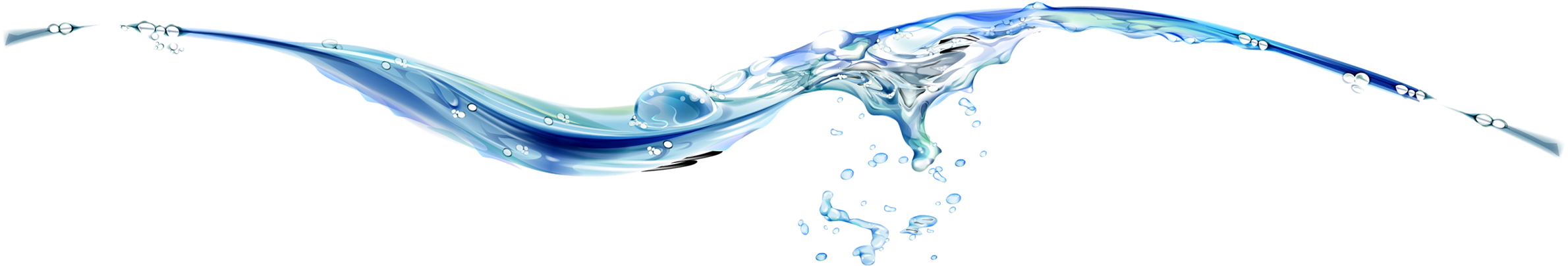 Fluid Dynamics Water Splashand Bubbles PNG