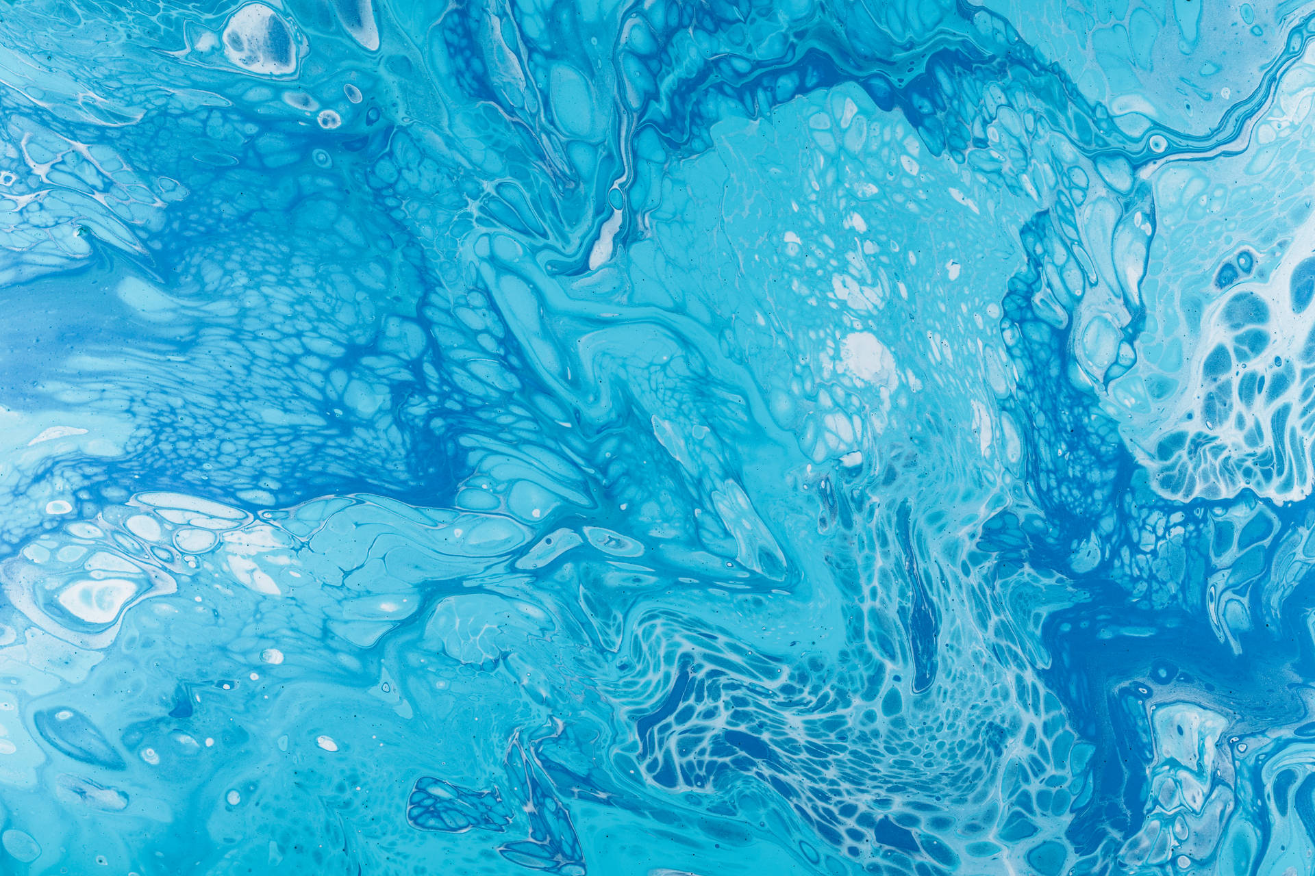 Fluid Paint Blue Abstract Wallpaper