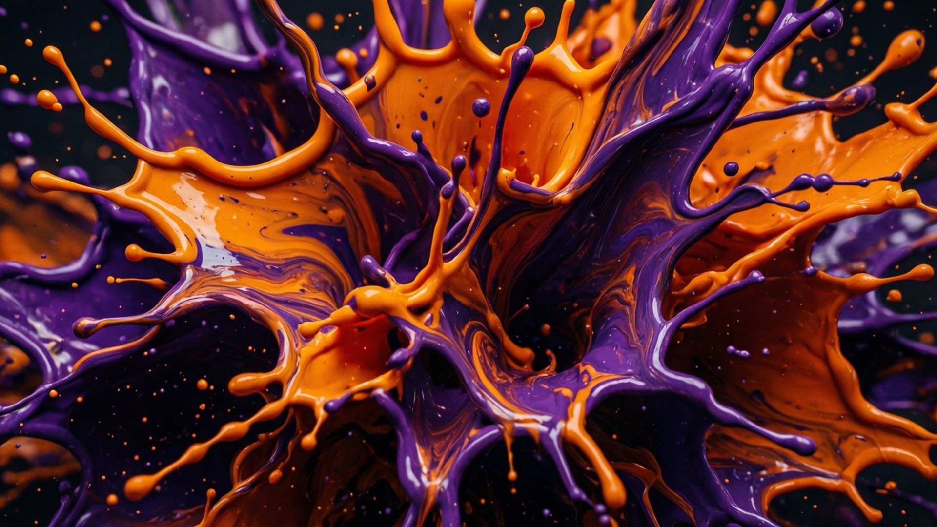 Salpicaduras Fluidas Ubuntu Fondos de pantalla
