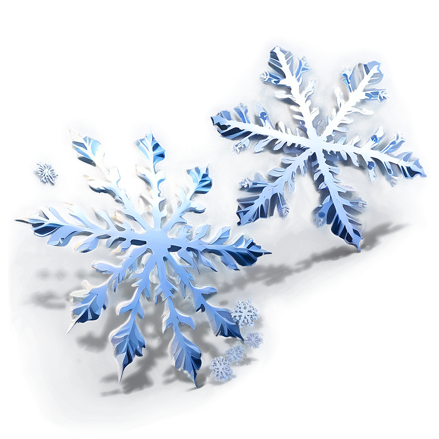 Flurry Snowflake Silhouette Png 04292024 PNG