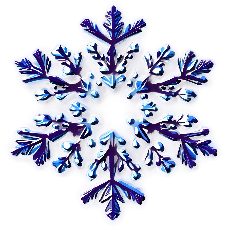 Flurry Snowflake Silhouette Png 04292024 PNG