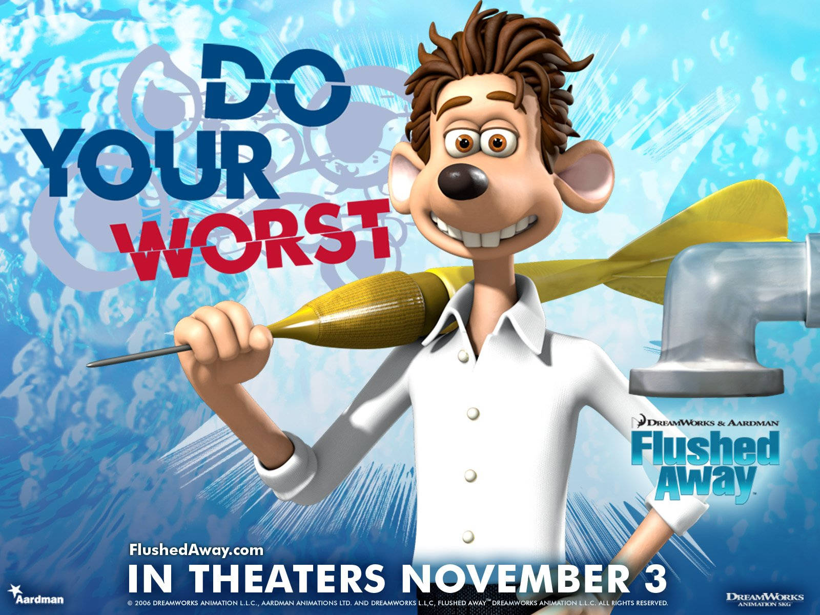 Download Flushed Away Do Your Worst Wallpaper 