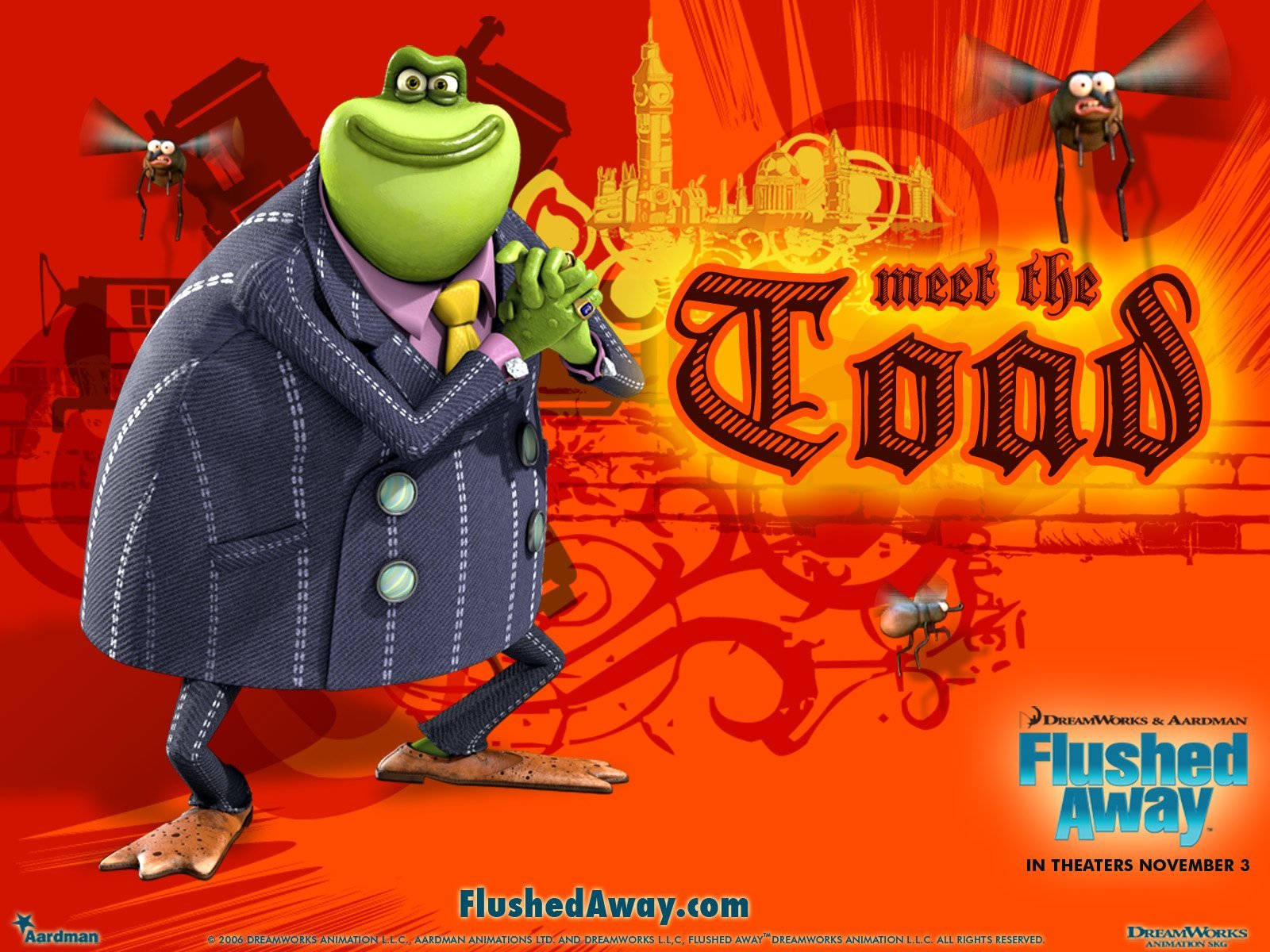 Flushed Away Meet The Toad Wallpaper