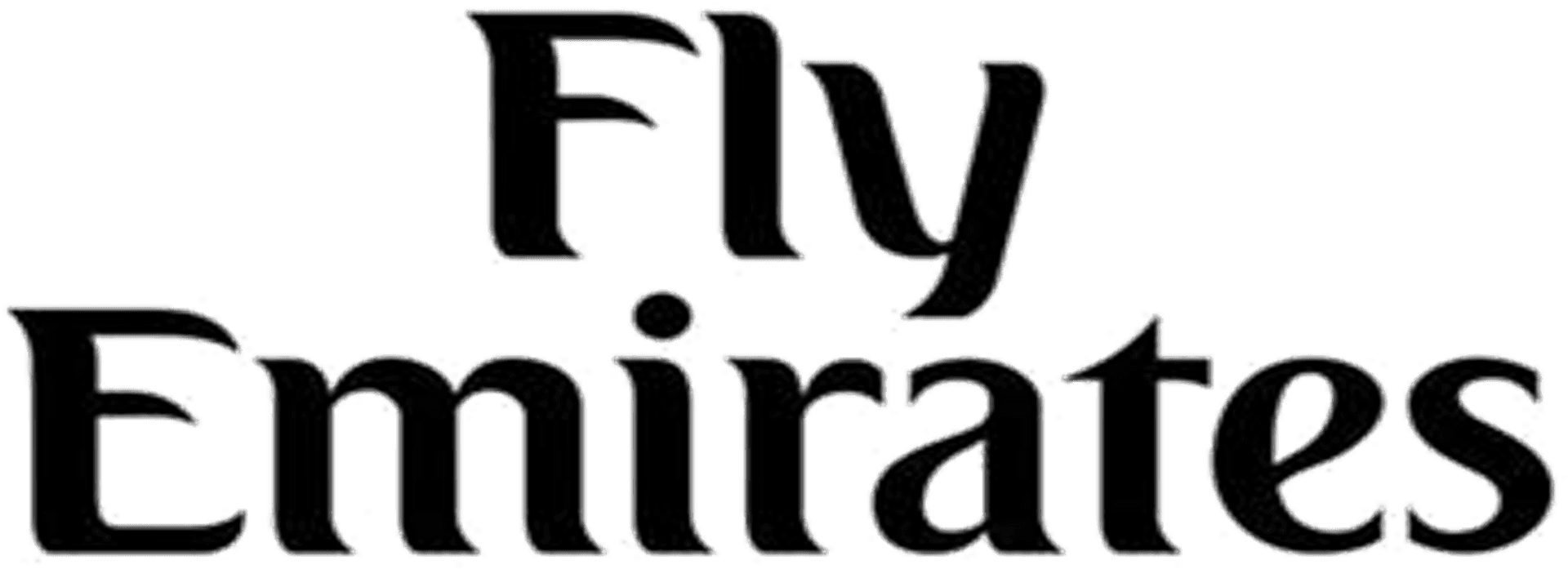 Fly Emirates Logo Blackon Transparent PNG