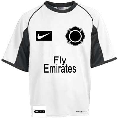 Fly Emirates Sponsored Football Jersey PNG
