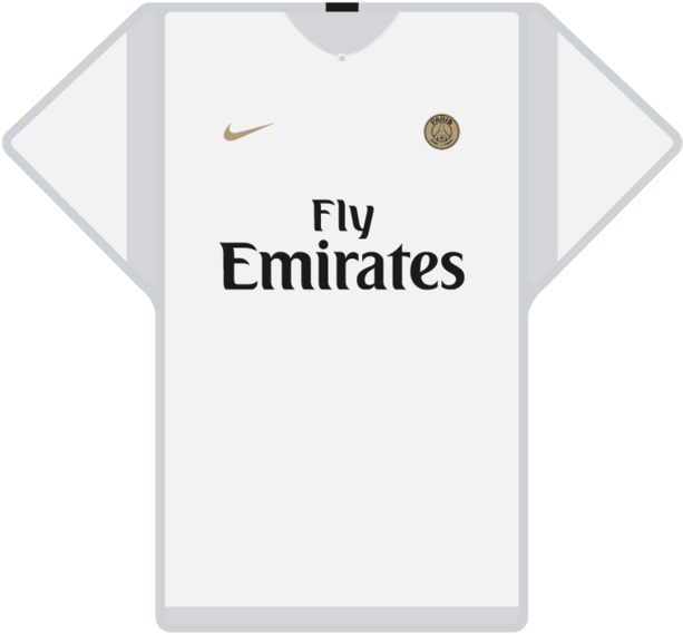 Fly Emirates Sponsored Football Jersey PNG