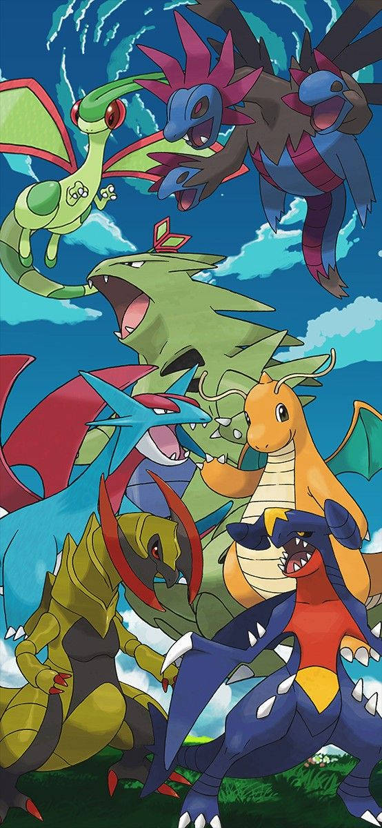 Embarking on Adventure with Flygon and Friends in the Pokemon World Wallpaper